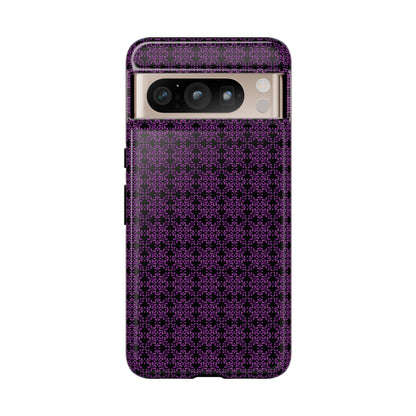 Vibrant Kaleidoscope - Purple - Black - Tough Cases