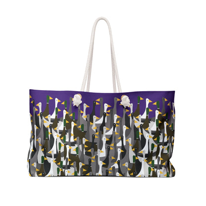 That is a LOT of Ducks - Purple 502781 - Weekender Bag