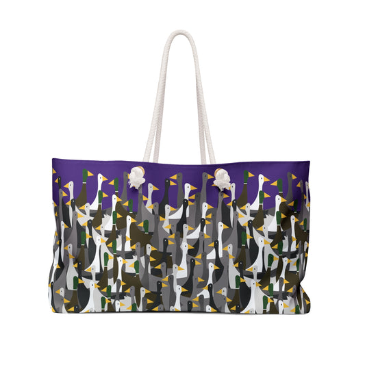 That is a LOT of Ducks - Purple 502781 - Weekender Bag