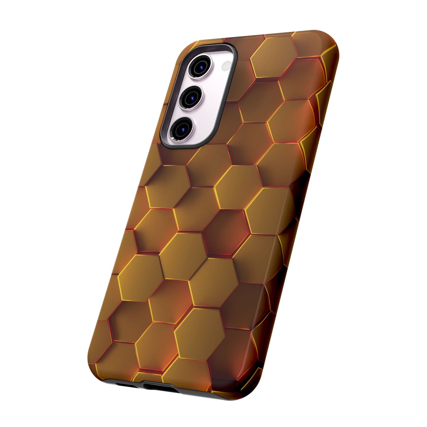 Hexagonal pattern - Gold - Tough Cases