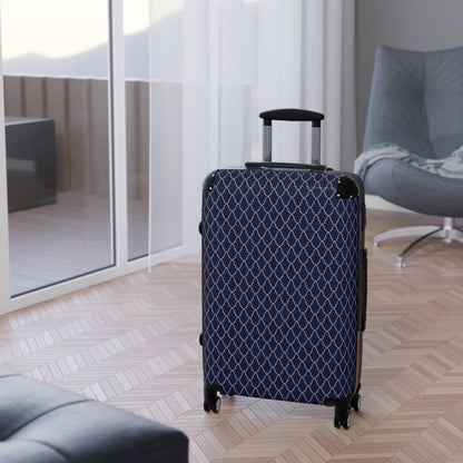 Moroccan Prints - Dark Blue - Suitcase