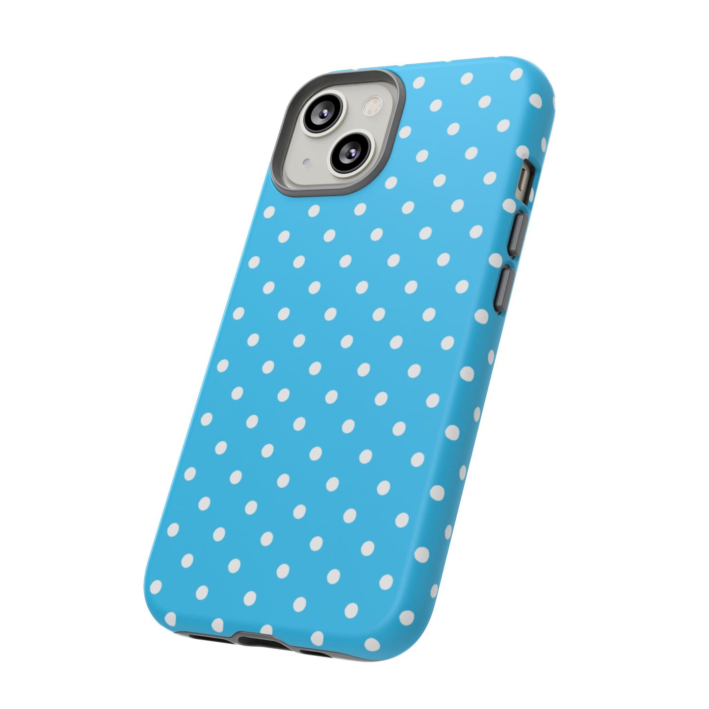 White dots on blue - Tough Cases