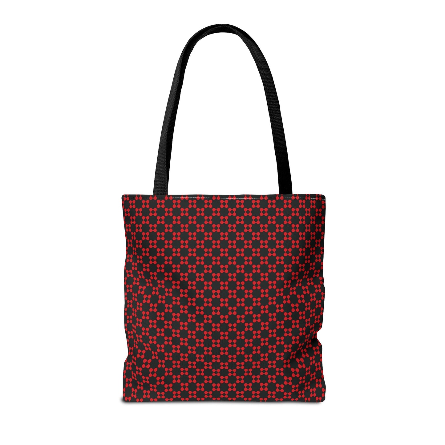 Pixel Petals - Red - Black - Tote Bag