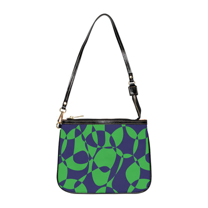 Sapphire Swirl - Lime Green - Small Shoulder Bag