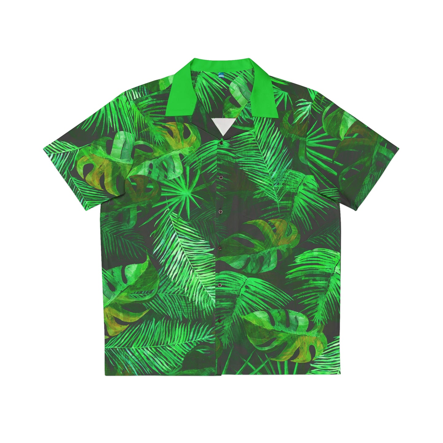 Dark Tropical Print - Men's Hawaiian Shirt