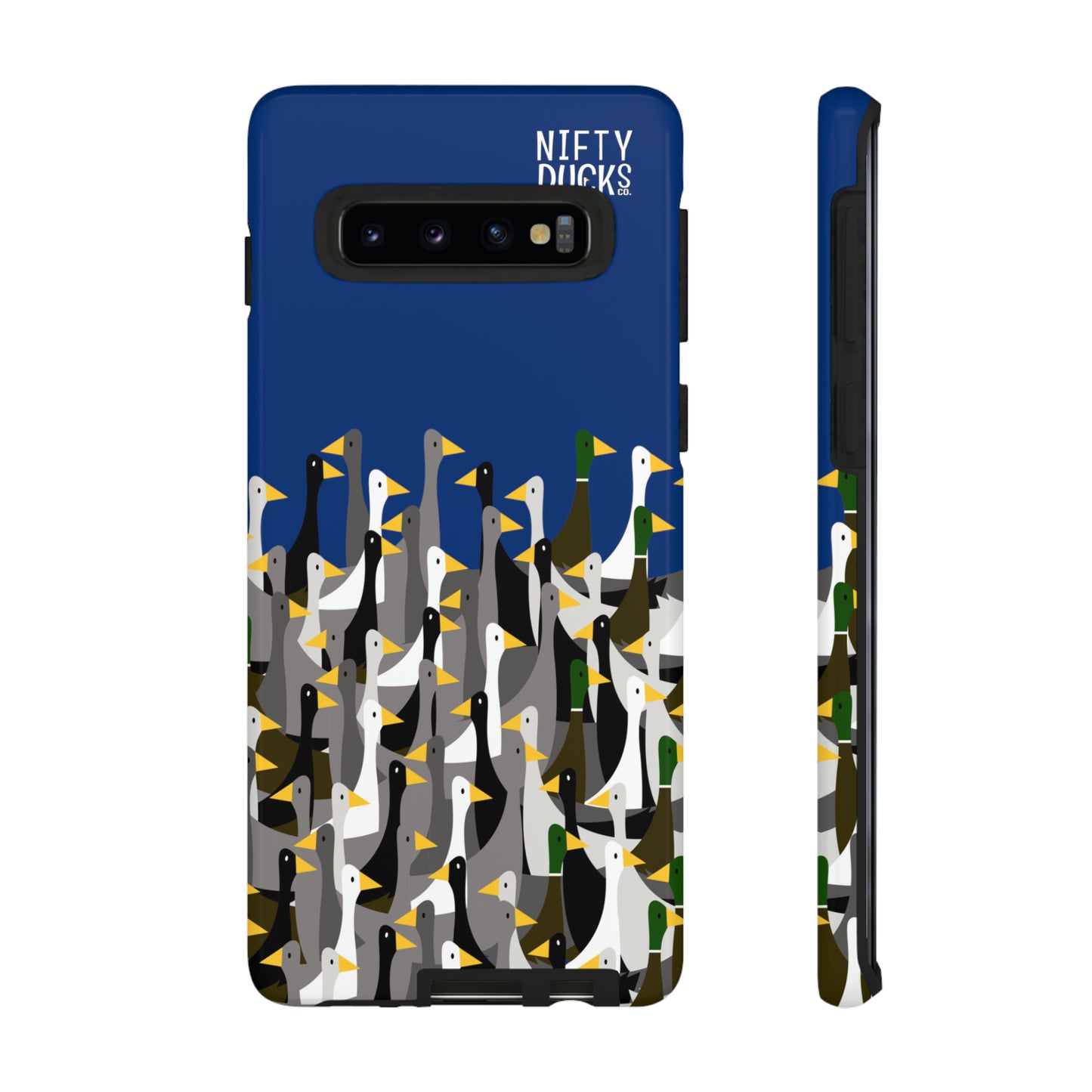 That is a LOT of ducks - Logo - Blue 003377 - Tough Cases