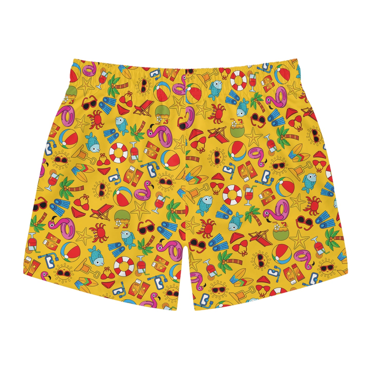 Summer Vibes - Gold Color ffcc00 - Swim Trunks