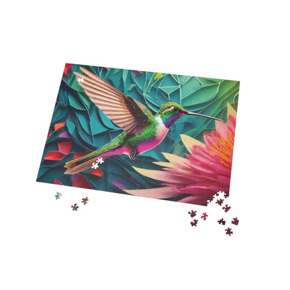 Puzzle - Hummingbird - AI Generated Art