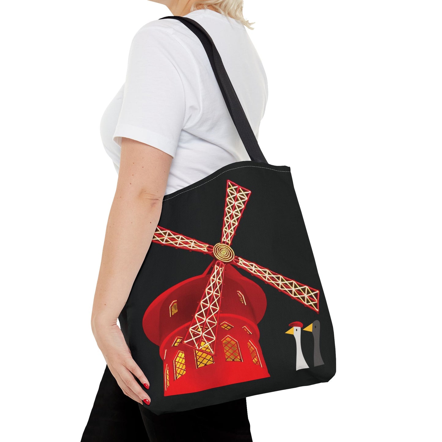 Ducks admiring Moulin Rouge - Tote Bag