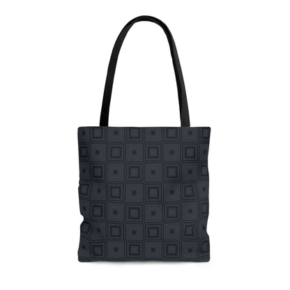 Onyx - Dark Jungle Green Squares - Tote Bag