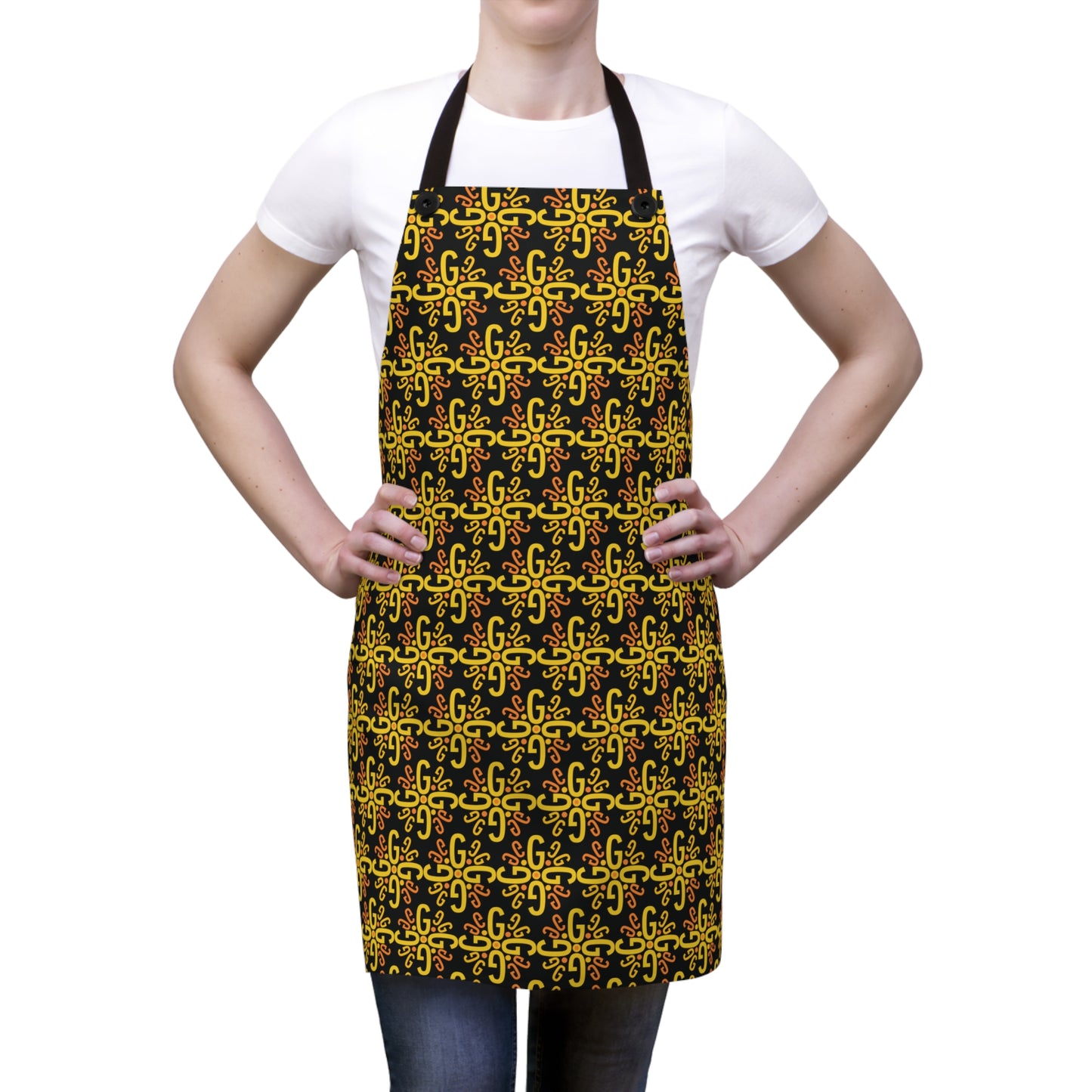 Letter Art - G - Black 000000 - Apron