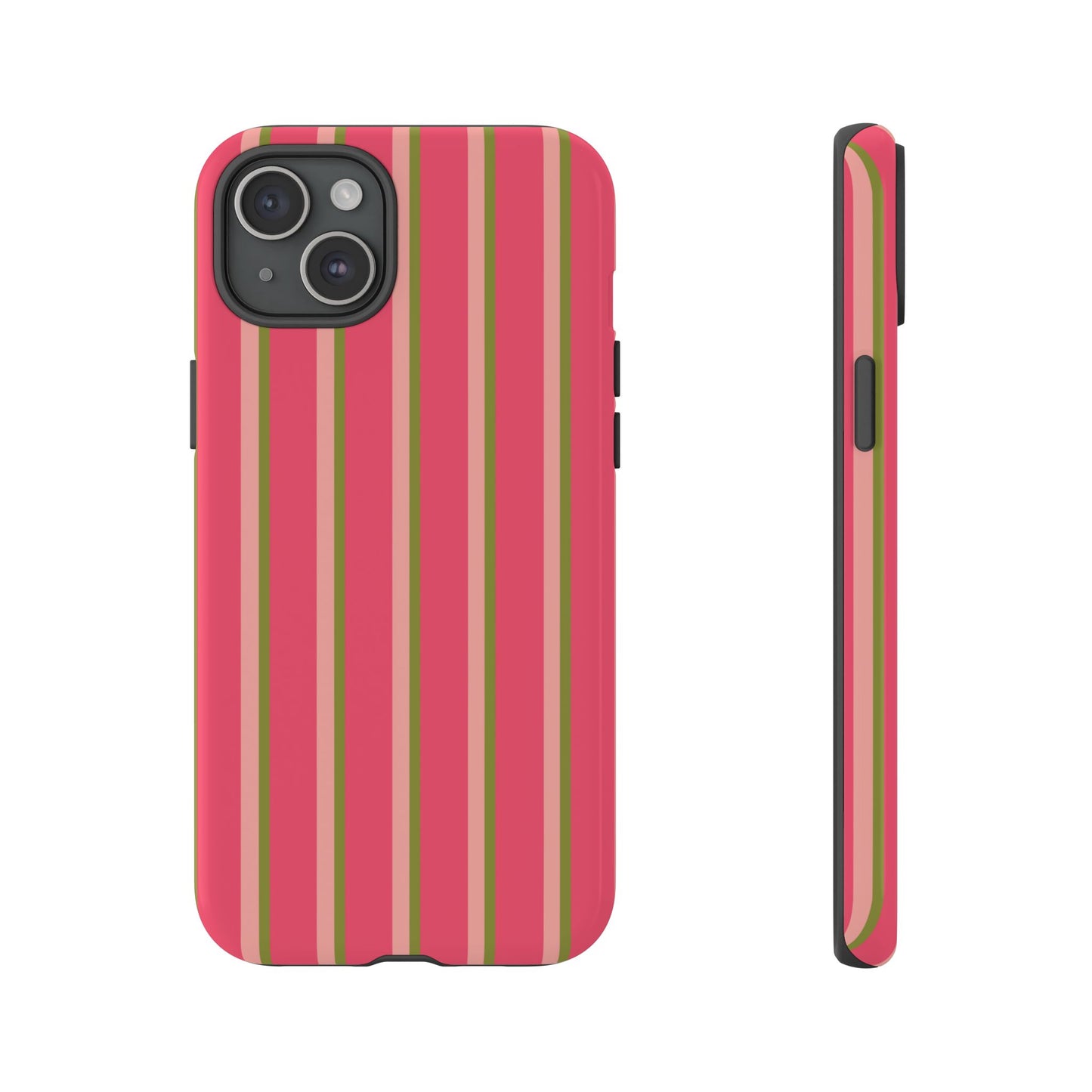 Pink and green stripes - Tough Cases