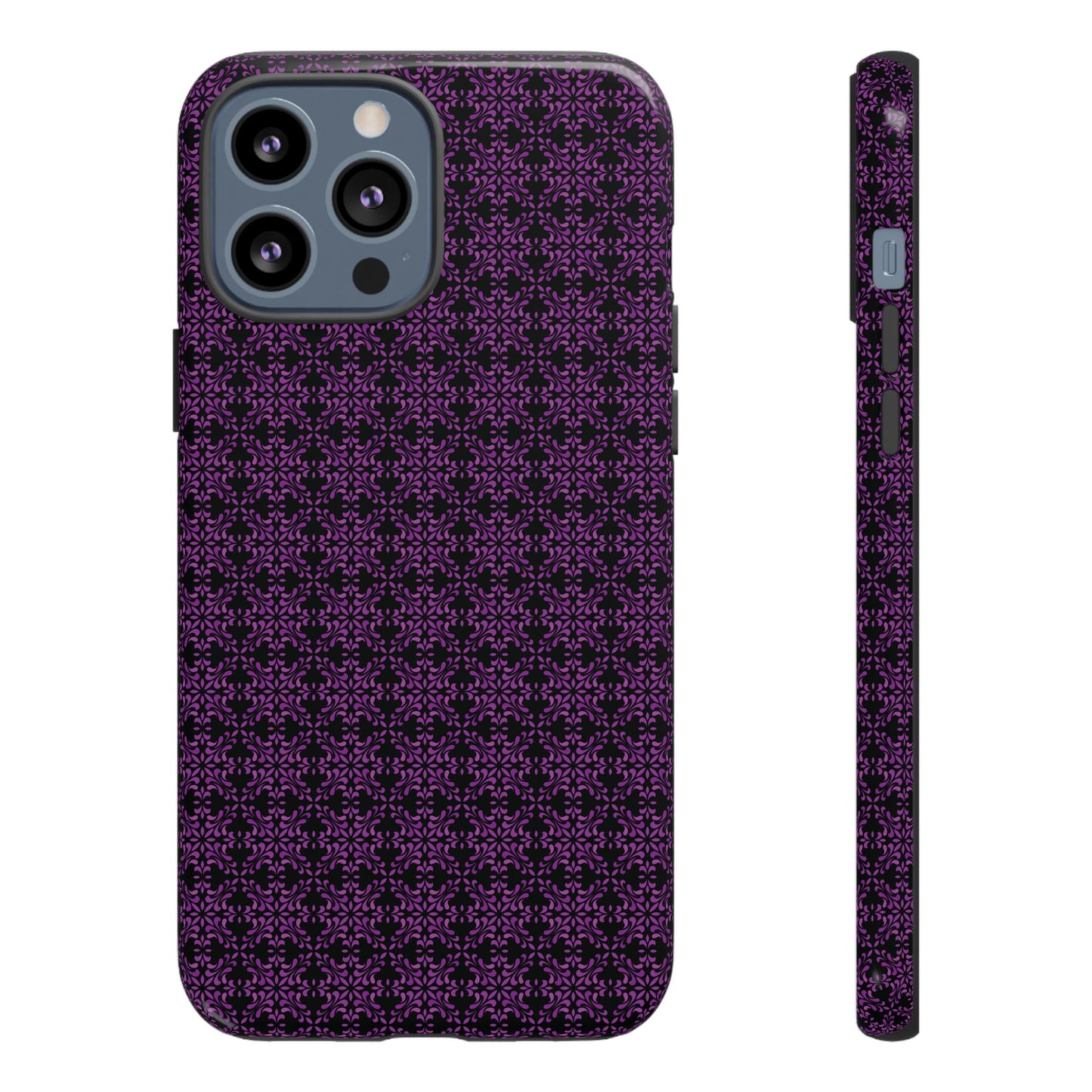 Vibrant Kaleidoscope - Purple - Black - Tough Cases