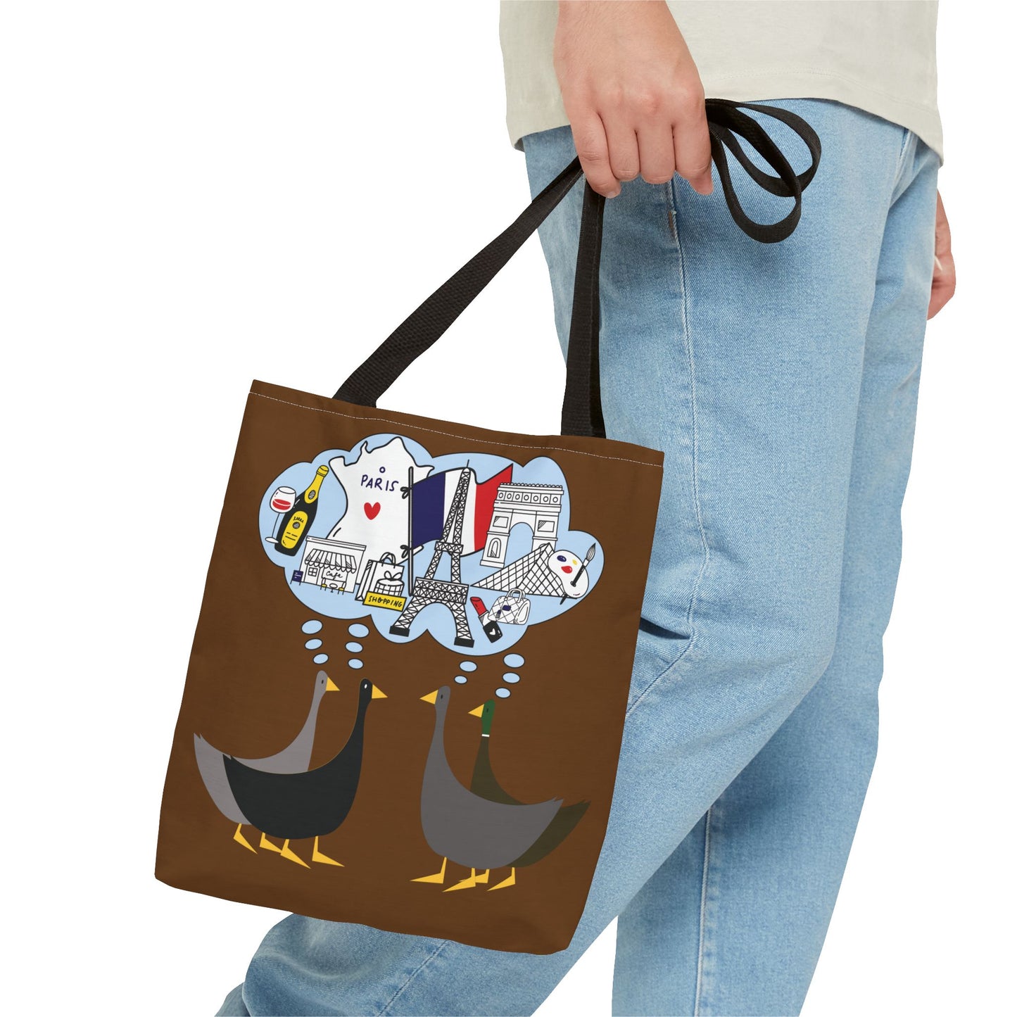 Ducks dreaming of Paris - Pullman Brown 643b13 - Tote Bag