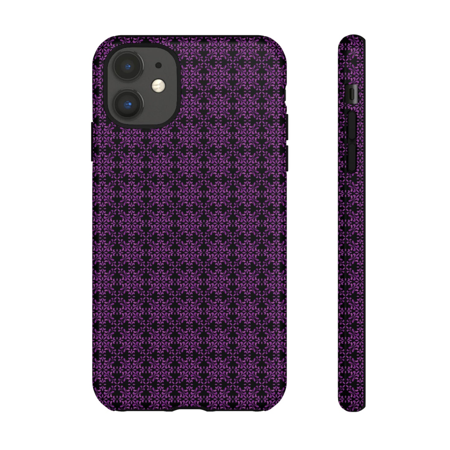 Vibrant Kaleidoscope - Purple - Black - Tough Cases