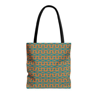 Playful Dolphins Orange F58220 - Tote Bag