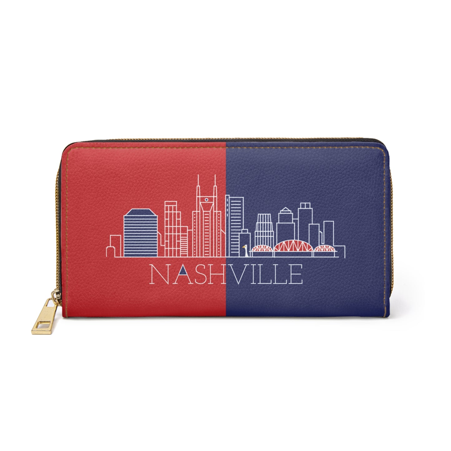 Nashville - Red White and Blue City series - Zipper Wallet