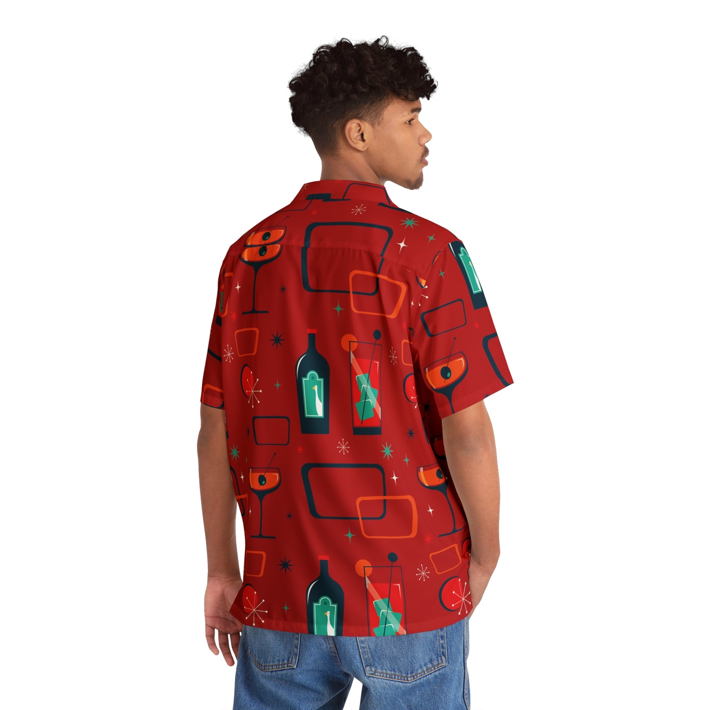 Cocktail Time - Red c20011 - Men's Hawaiian Shirt