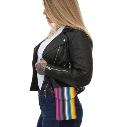 Rainbow Stripes - Pride - Small Cell Phone Wallet