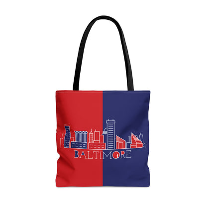 Baltimore - Red White and Blue City series - Logo - Tote Bag