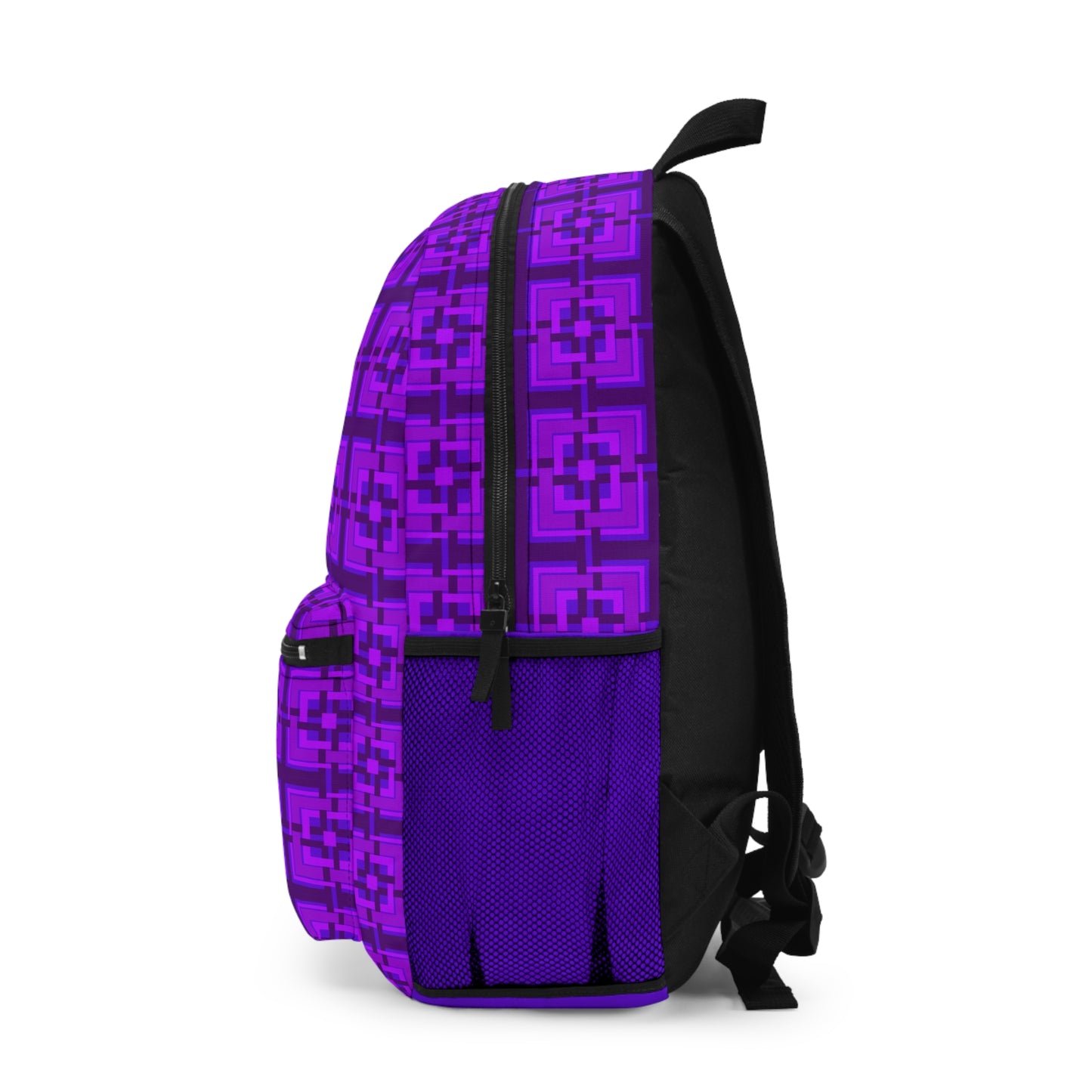 Intersecting Squares - Purple - Backpack