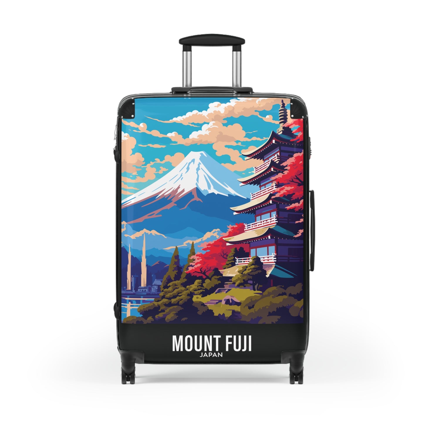 Mount Fuji - Japan - Black 000000 - Suitcase