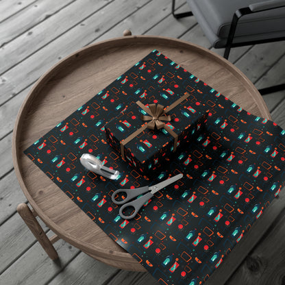 Gift Wrap Papers - Cocktail Time - Black