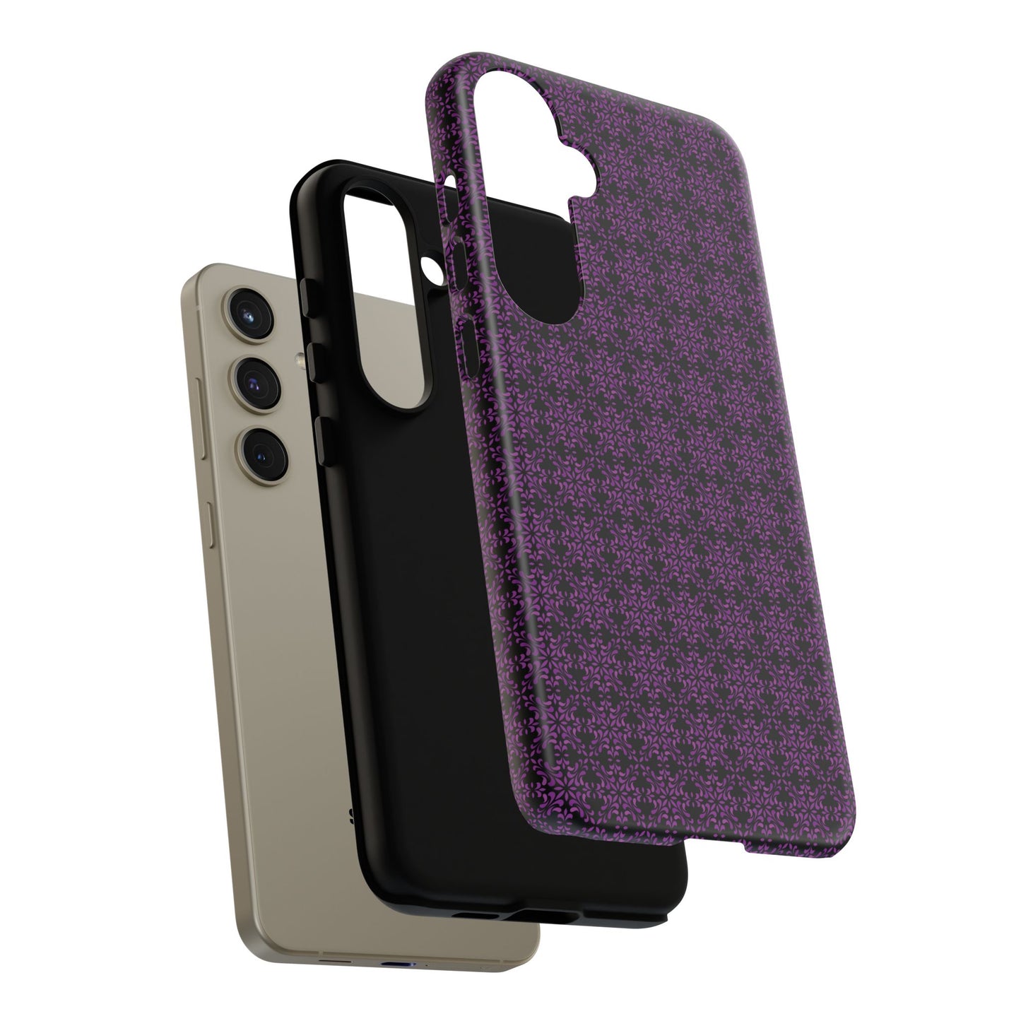 Vibrant Kaleidoscope - Purple - Black - Tough Cases