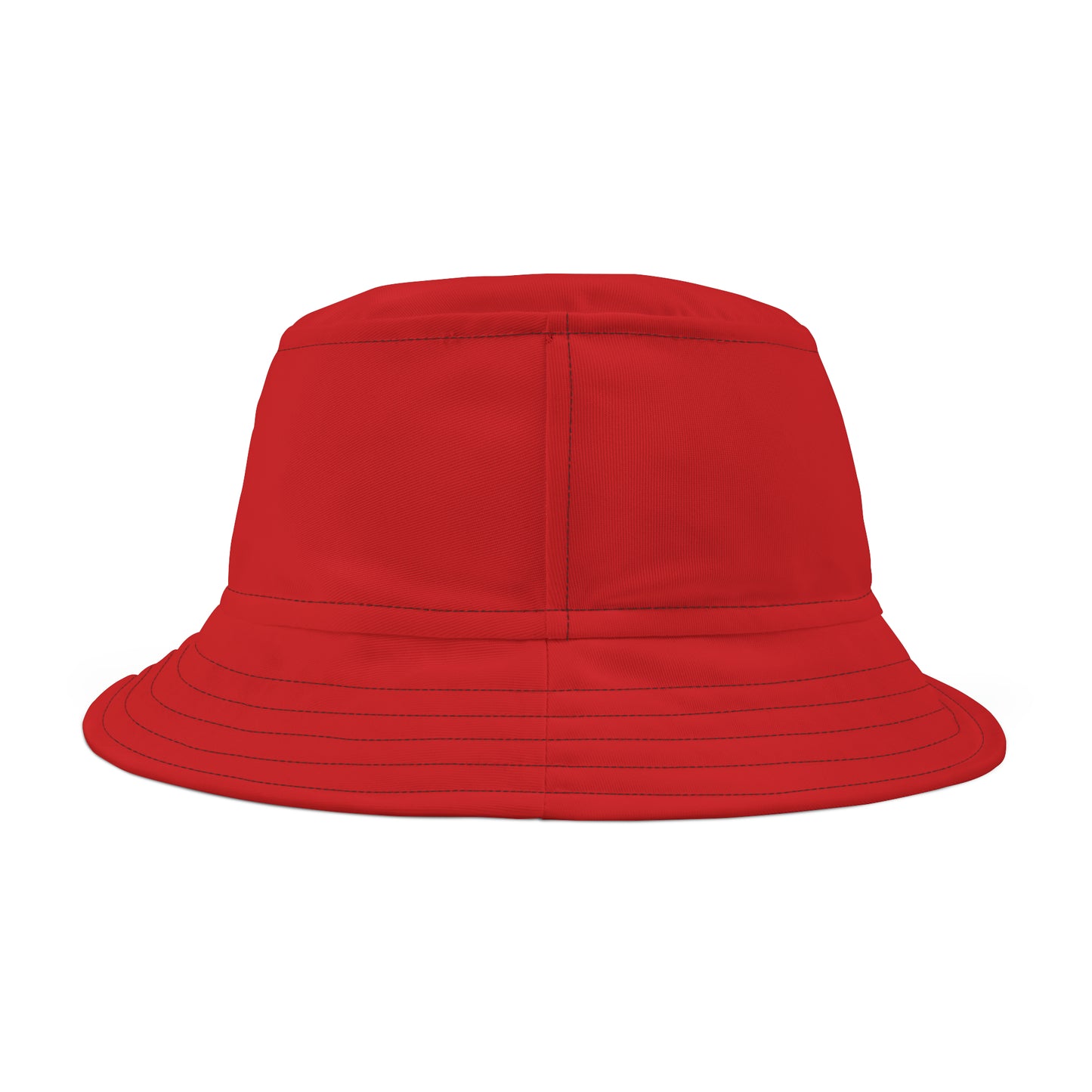 Nifty Ducks Co -  Logo - Scarlet de0000 - Bucket Hat (AOP)