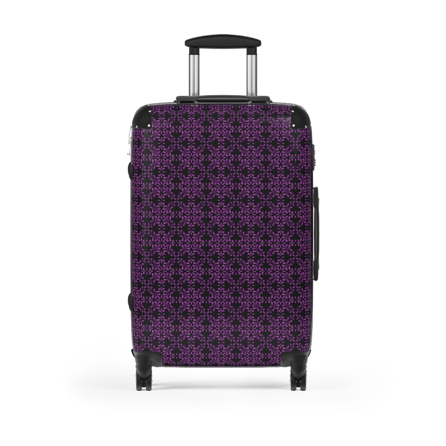 Vibrant Kaleidoscope - Purple - Black - Suitcases