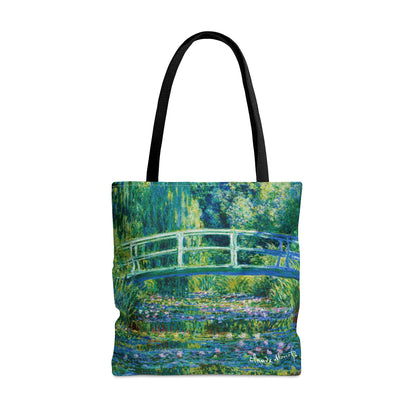 Water Lilies and Japanese Bridge -1899 - Claude Monet - Tote Bag