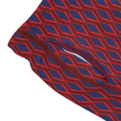 Diamond Geometric pattern2 - 002a73 - Swim Trunks