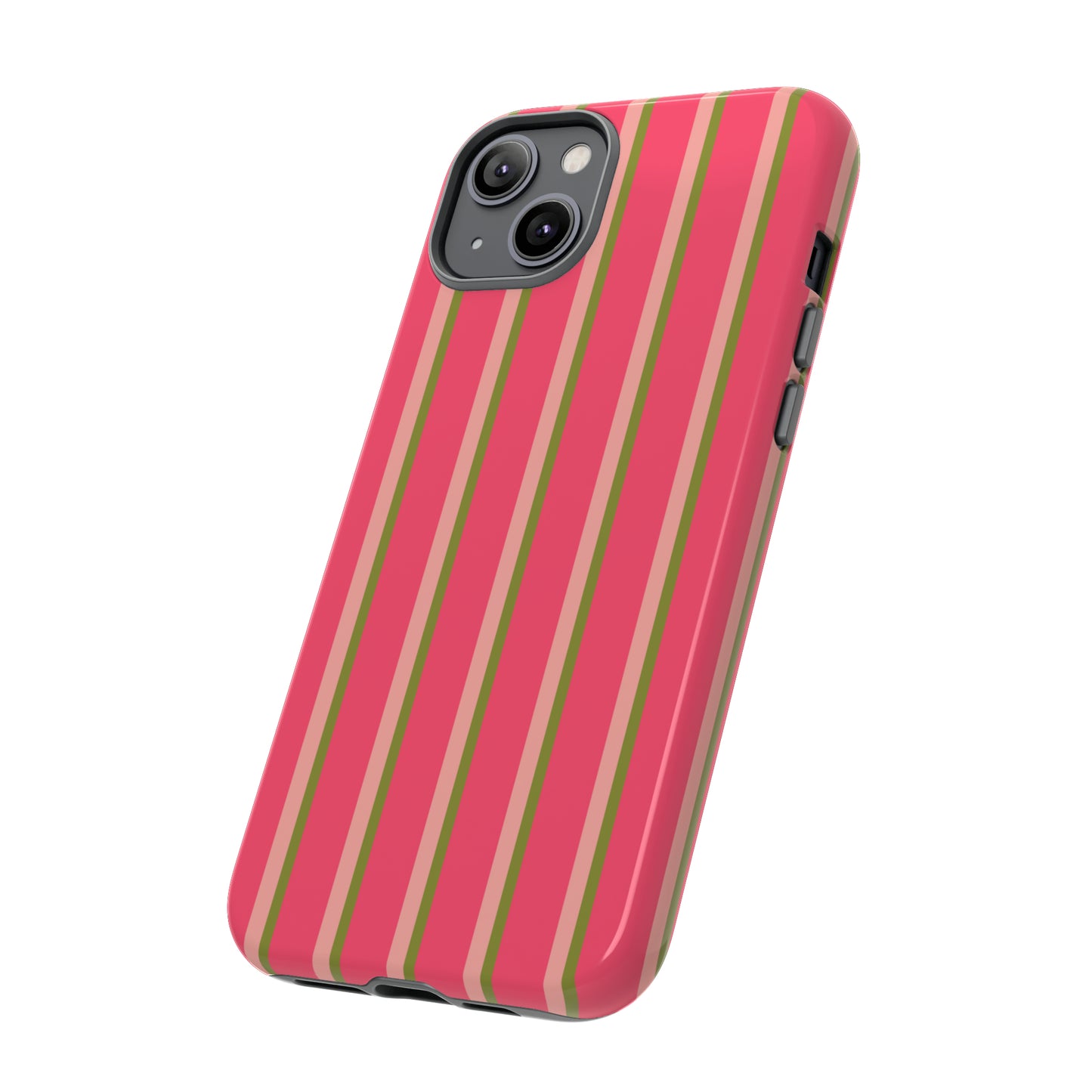 Pink and green stripes - Tough Cases