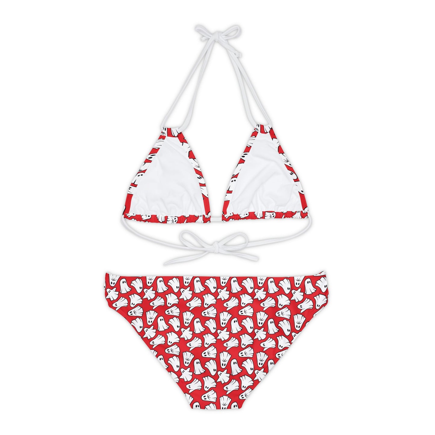 Boo - Ghosts - Halloween - Scarlet de0000 - Strappy Bikini Set