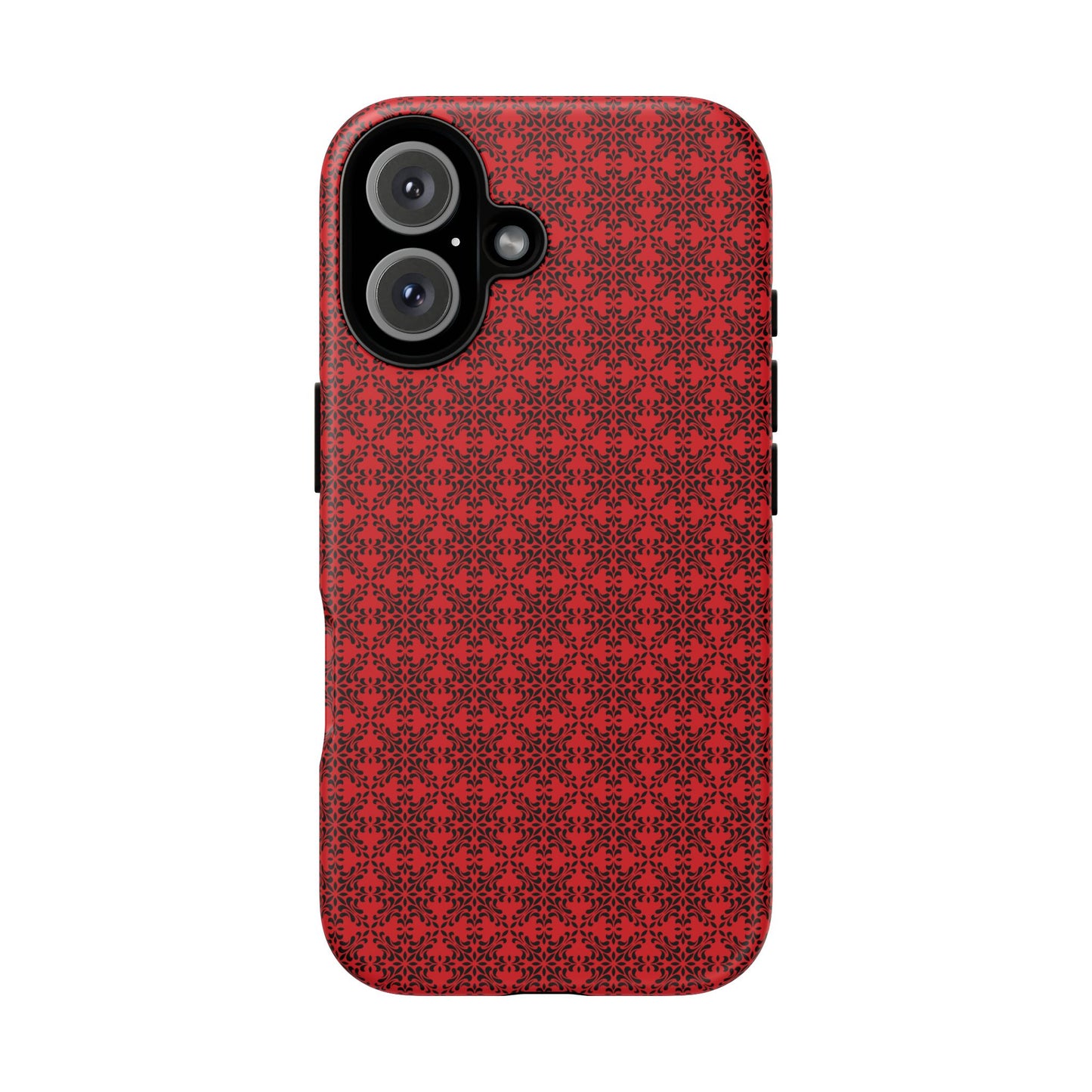 Vibrant Kaleidoscope - Black - Scarlet - Tough Cases