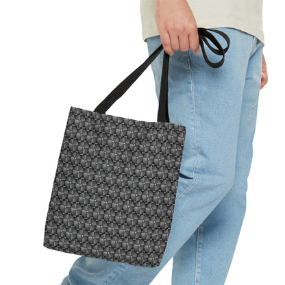 Letter Art - I - Gray - Black 000000 - Tote Bag