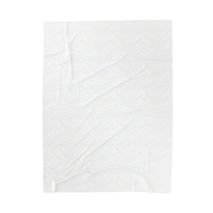 Scarlet Symphony - White - Velveteen Plush Blanket