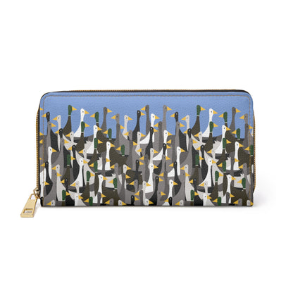 That is a LOT of ducks - Fennel Flower 74a6ff - Zipper Wallet