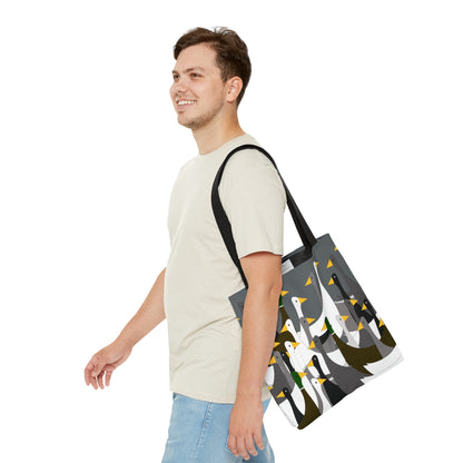 Not as many ducks - Dim Gray 646a6a- Tote Bag