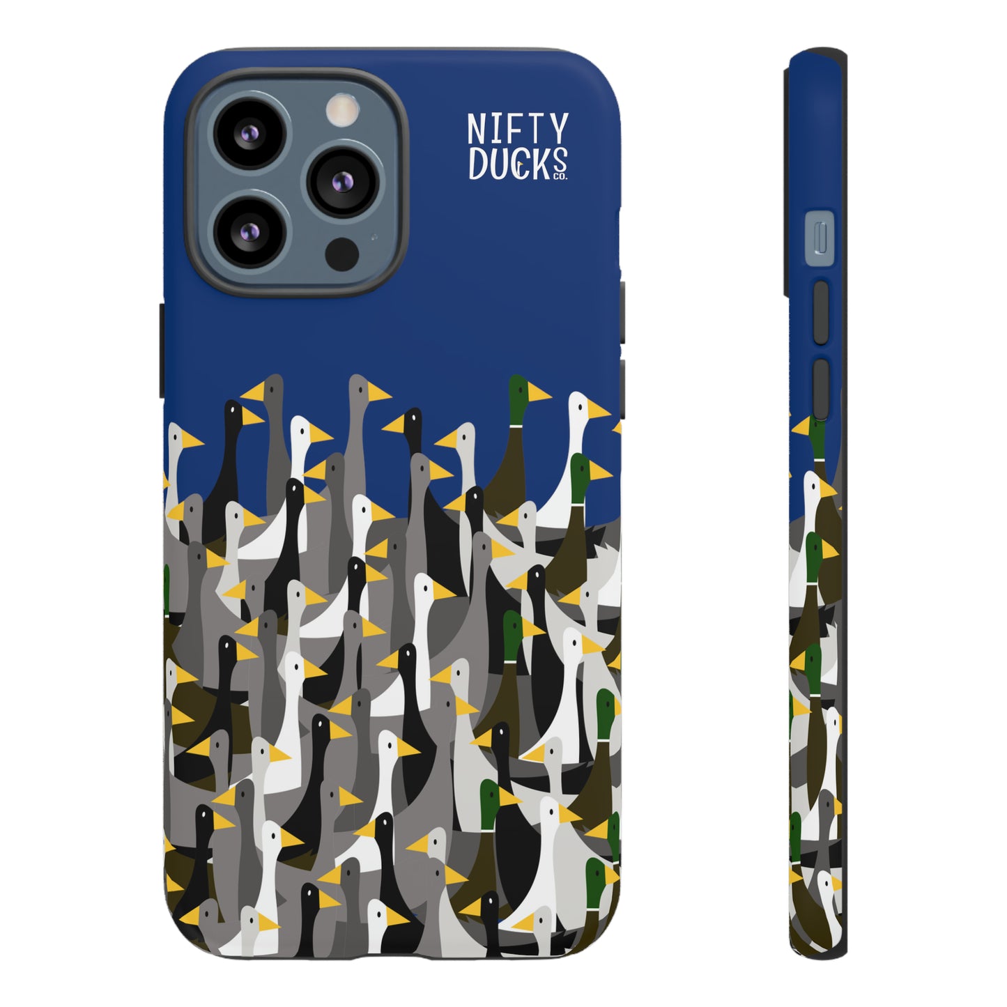 That is a LOT of ducks - Logo - Blue 003377 - Tough Cases