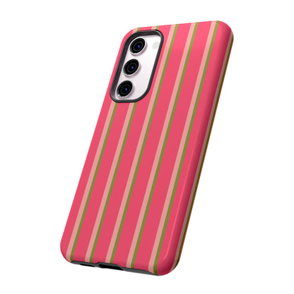 Pink and green stripes - Tough Cases