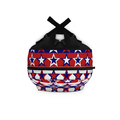 Red White and Blue Stars - Stripes - Backpack