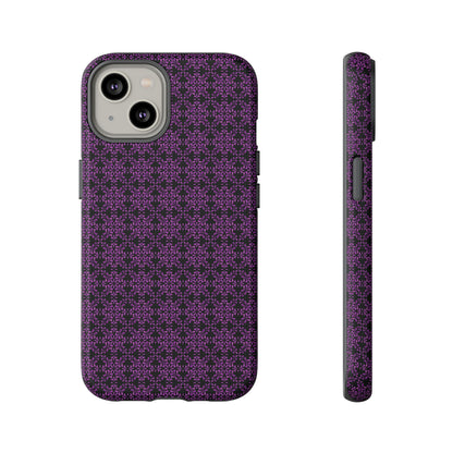 Vibrant Kaleidoscope - Purple - Black - Tough Cases