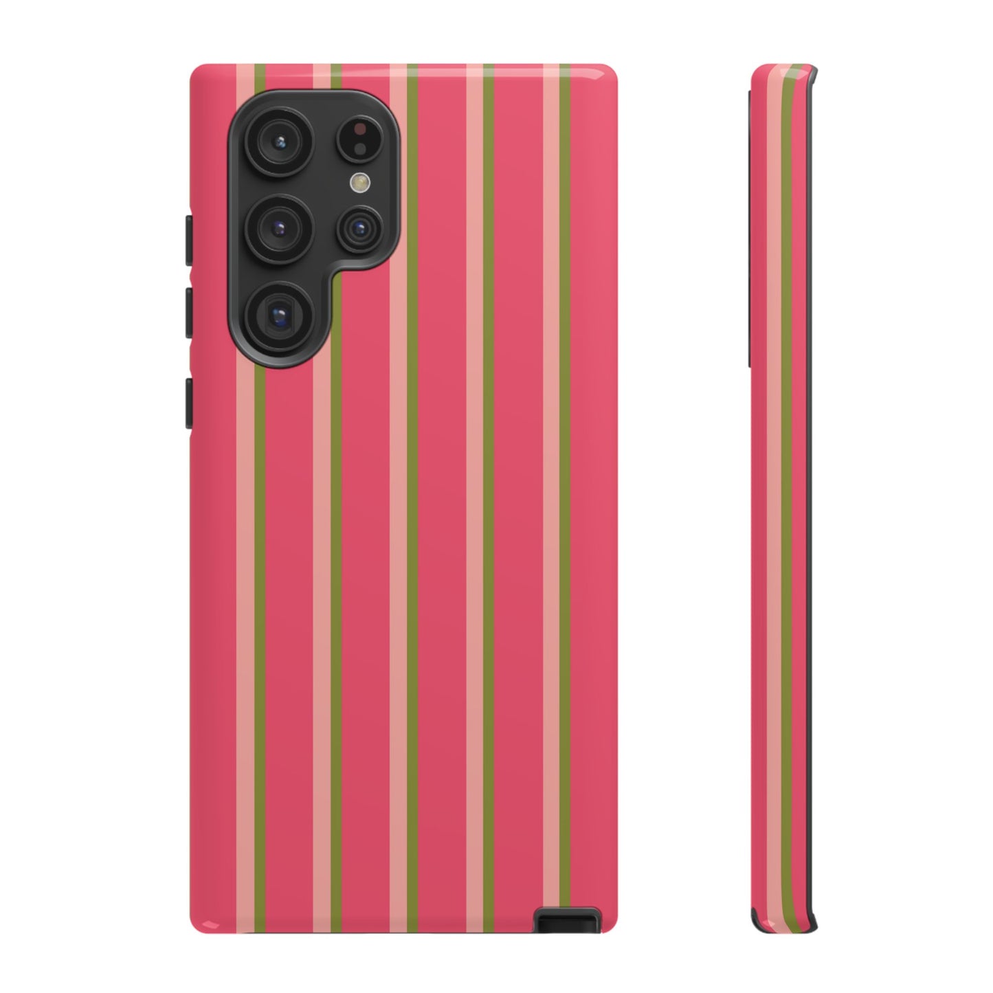 Pink and green stripes - Tough Cases