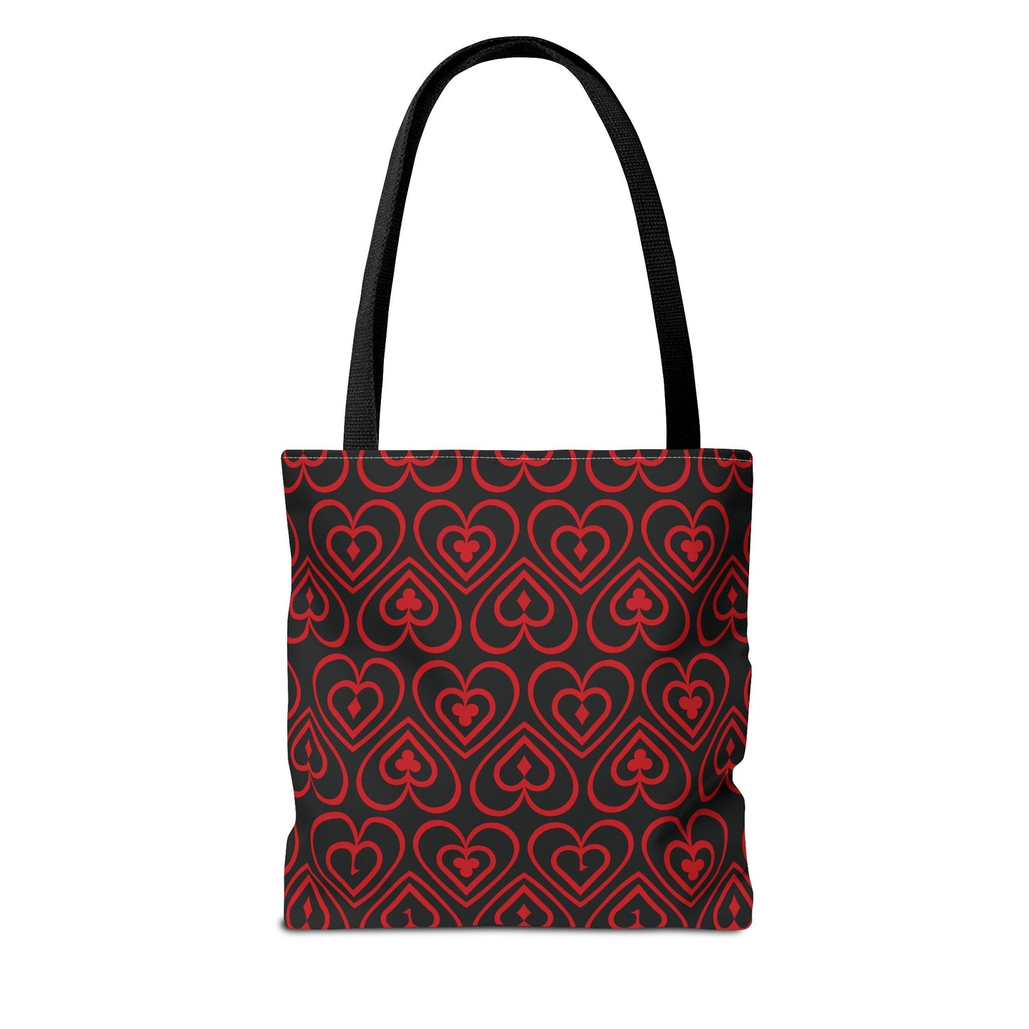 Ducks in the Deck - Red - Black 000000 - Tote Bag