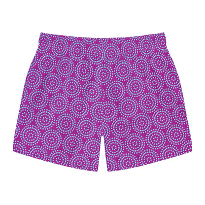 Circles and More Circles - Purple - Swim Trunks