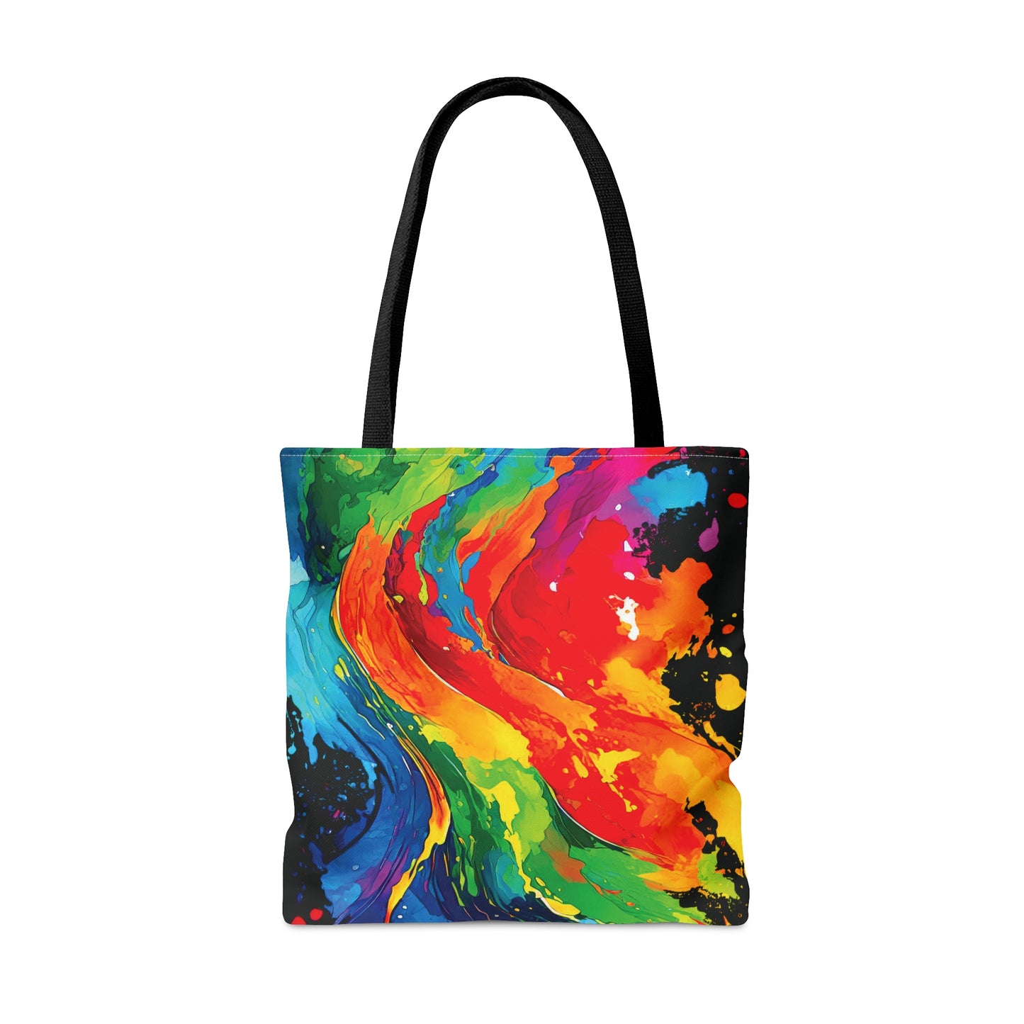Color Splash - Black 000000 - Tote Bag