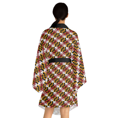 Celebrate Maryland - Long Sleeve Kimono Robe (AOP)