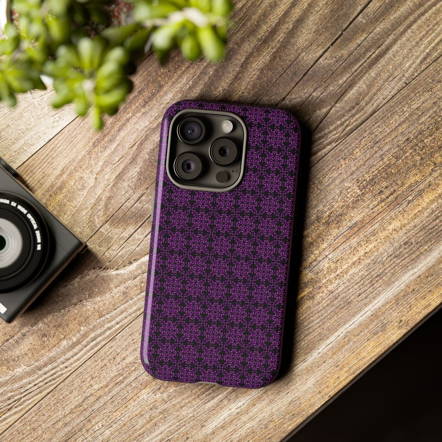 Vibrant Kaleidoscope - Purple - Black - Tough Cases