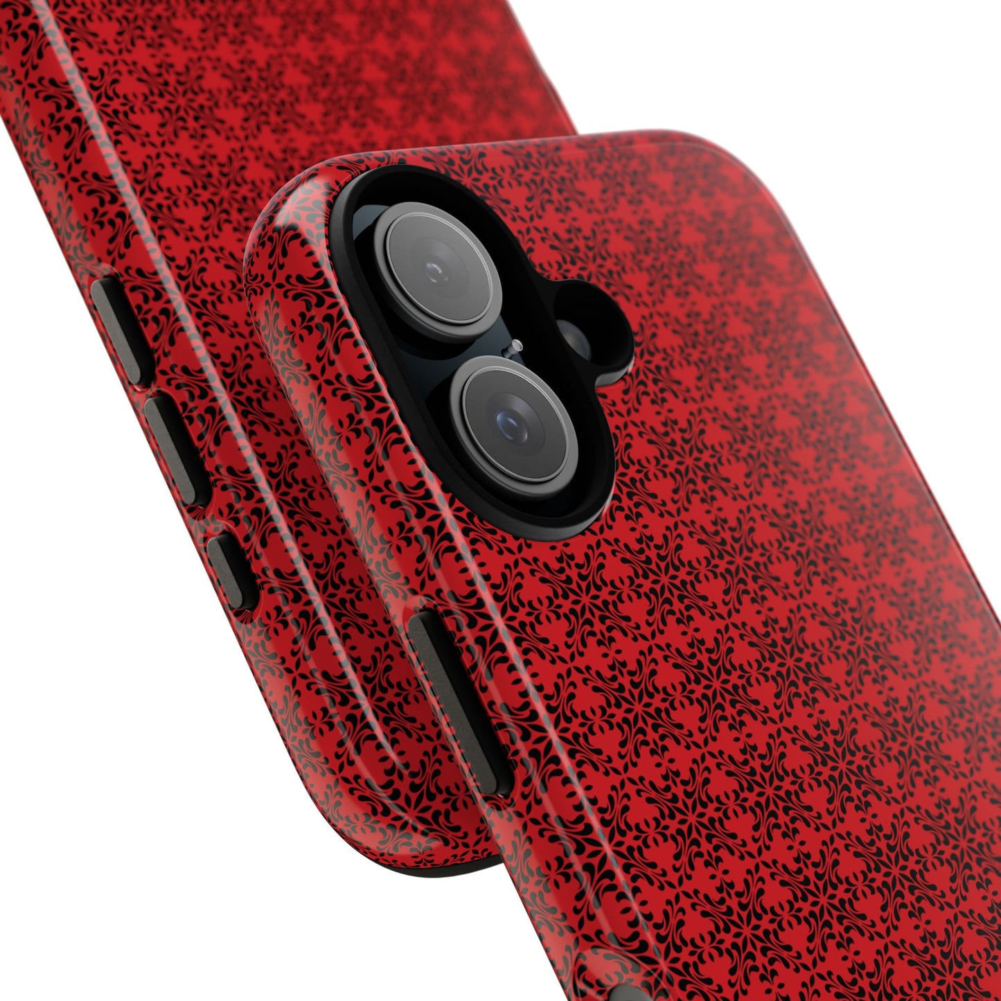 Vibrant Kaleidoscope - Black - Scarlet - Tough Cases